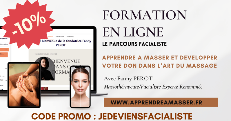 formation de facialiste en ligne: apprendre simplement les massages du visage