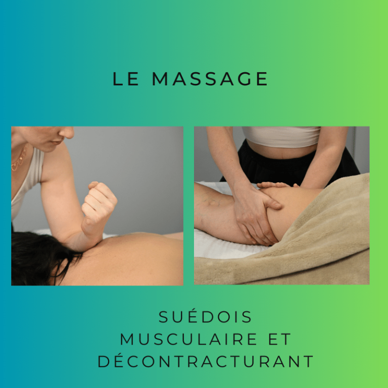 Massage suédois décontracturant et musculaire pour récupération sportive